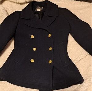 J. CREW Women peacoat size 0 navy blue